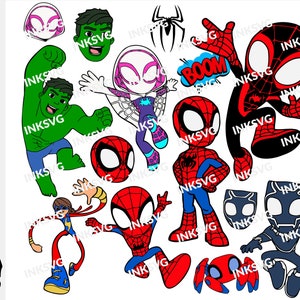 cartoon svg bundle for cricut, svg files for cricut, PNG, DFX, EPS, svg layered files, png files for sublimation