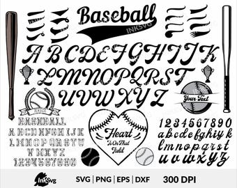 Personalized Baseball SVG Bundle: Custom Name & Number (Digital Download)