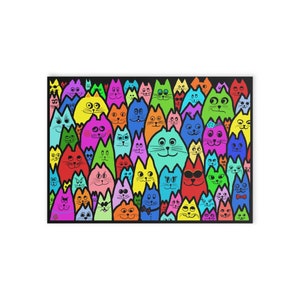 Grußkarten Katze Kunst, Geschenkkarten für Katzenliebhaber, Besondere Anlässe, Weihnachtskarten, Jahreszeiten Grußkarten, Originale Katze Illustration