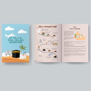 Étude unitaire imprimable Hajj et Dhul Hijjah - Pack d'activités islamiques - Hajj étape par étape et explication - Téléchargement numérique de l'histoire du prophète Ibrahim