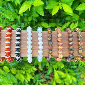 Natural Crystals Beads Bracelet,For Men/Women Stretchy Bracelets,Healing Crystal Bracelet,6mm/8mm/10mm Round Agate Bracelet, For Gift. zdjęcie 7