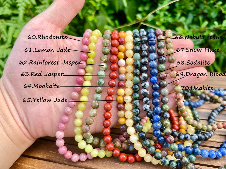 Natural Crystal Round Beads Necklace,Necklace For Women,Rose Quartz/Amethyst/Opalite/Crystals,Gemstone Chip Charm Necklace,For Gift Necklace image 9