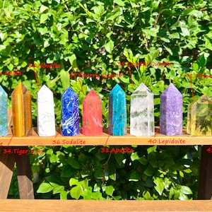 2.53 Crystal Tower,Crystal Mystery Box,Point Tower,Healing Crystal Tower,Rose Quartz/Obsidian/Opalite More Choose Tower,For Crystal Gift. image 5