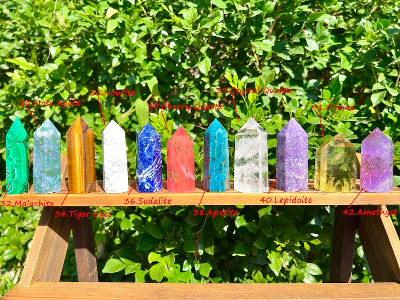 2.53 Crystal Tower,Crystal Mystery Box,Point Tower,Healing Crystal Tower,Rose Quartz/Obsidian/Opalite More Choose Tower,For Crystal Gift. image 5