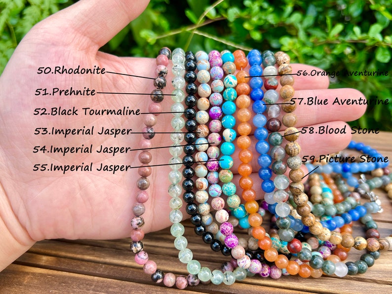 Natural Crystal Round Beads Necklace,Necklace For Women,Rose Quartz/Amethyst/Opalite/Crystals,Gemstone Chip Charm Necklace,For Gift Necklace image 8