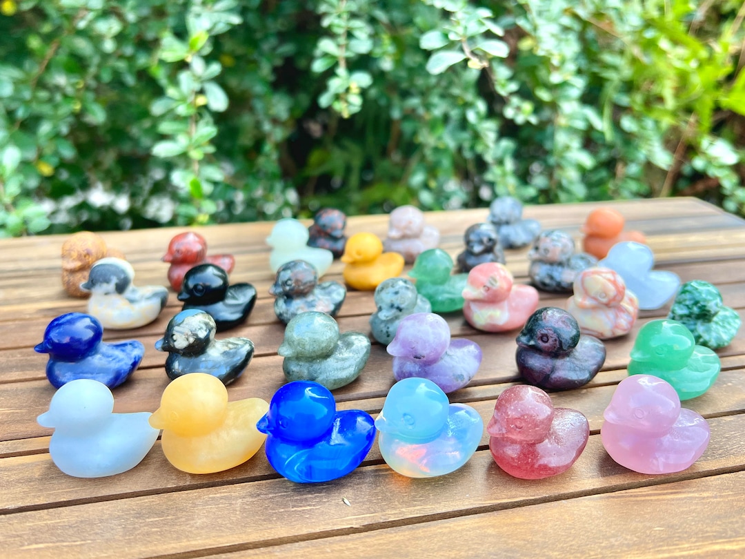 1.2 Inches Crystal Duck,gemstone Duck Decor,for Gift Healing Decor,rose