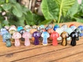 1 Inch Crystal Mushroom,Mini Mushroom Decor,Healing Crystal,Rose Quartz/Crystal Quartz/Amethyst Mushroom Decor,Gemstone Mushroom,For Gift. product logo