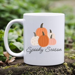Halloween mug, Spooky Season mug, Pumpkin mug, Happy Halloween, Halloween home decor, Spooky gift, Coffee mug, Horror