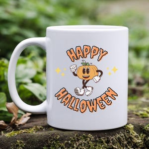 Halloween mug, Pumpkin mug, Happy Halloween, Halloween home decor, Spooky gift, Coffee mug, Horror
