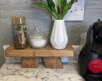 Super Designed Shelf | Wooden Countertop Shelf | Kitchen Freestand Riser | Livingroom Shelf Decor | Bathroom Organiser | Plantstand Pedestal