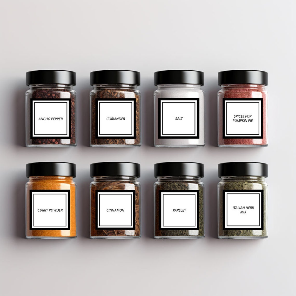 47 Labels for Spices and Seasonings, Labels for Spices, Labels for Jars