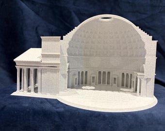 Exquisite model of the Pantheon in Rome mounted on base