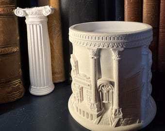Ancient Roman and Greek architectural candle holder/planter