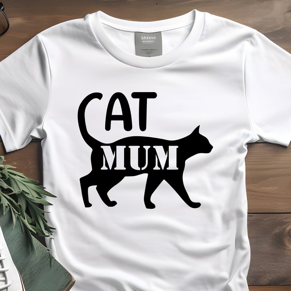 Katzenmama Mit Lustigem Wortspiel, Lustiges Katzen Shirt, Beste Katzen Mama, Katzen Mama Geschenk, Geschenk Für Katzenmamas, Katzen Tshirt