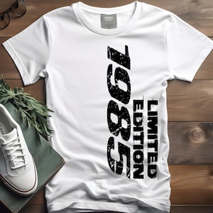Birth Year T-Shirt | Limited Edition 1955-2008 Black | Personalized Birthday Gift | Funny Anniversary Tee | Custom Year Shirt
