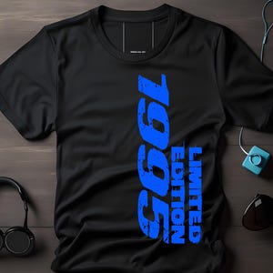 Birth Year T-Shirt | Limited Edition 1955-2008 Blue | Personalized Birthday Gift | Funny Anniversary Tee | Custom Year Shirt