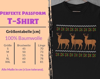 3 Reindeer Ugly Christmas Sweater Shirt | Funny Holiday | Ugly Sweater Style | Festive Humor | Christmas Party Outfit | Holiday Joke Tee