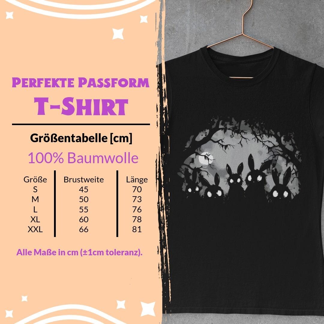 Creepy Shadow Rabbits Shirt 2025 - Glowing Eyes in Dark Forest - Full ...