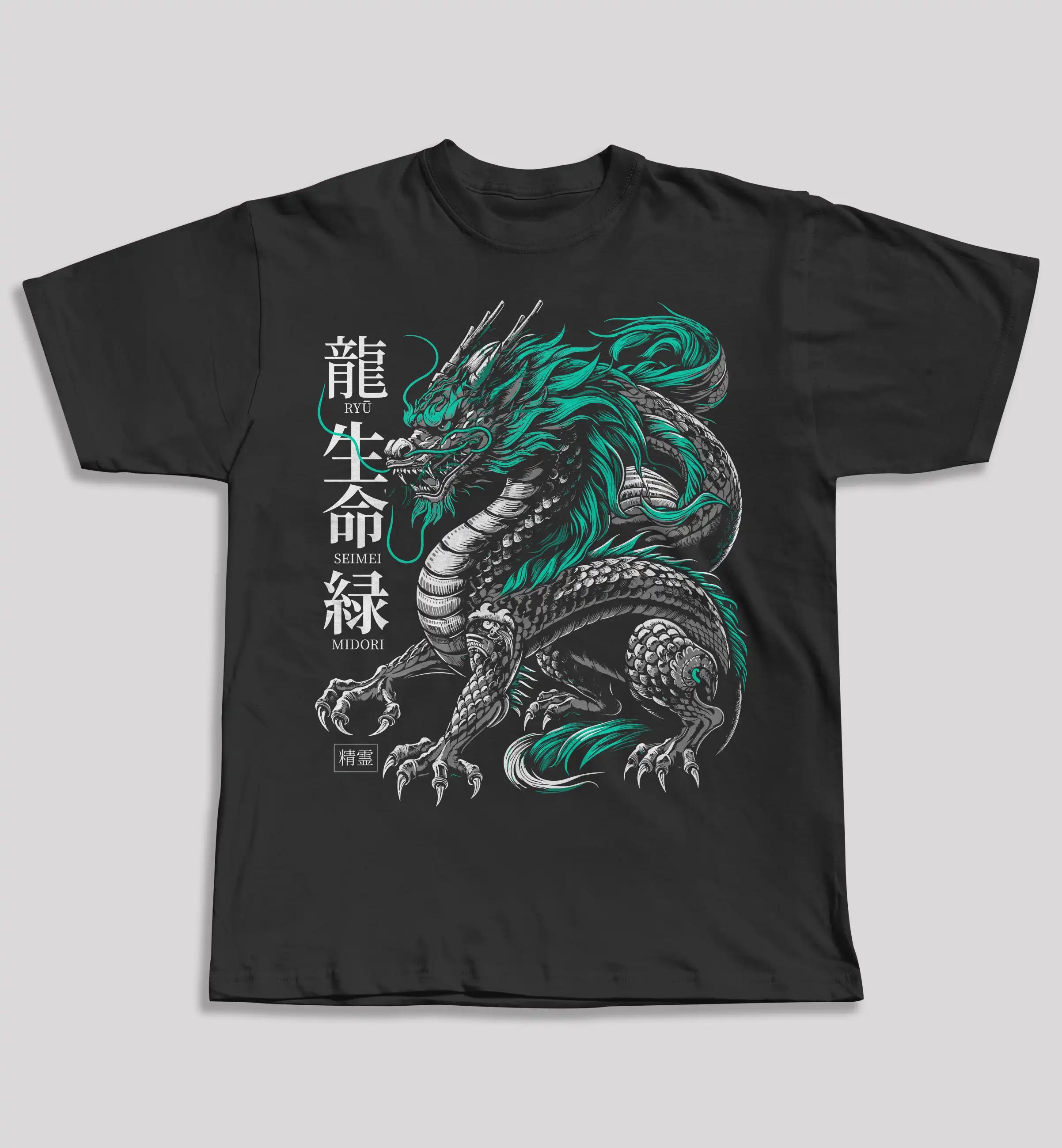 Midori Dragon T-shirt - Japan Style ®