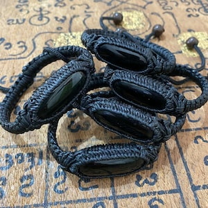 Protection Leklai Tarad Bracelet, Healing Stone for Aura Shielding & Energy Balance, Spiritual Defense Against Black Magic and Danger Gift