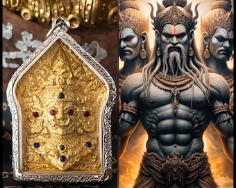 The Great Legendary Asura King Amulet b-Wealth Fetching, Protection , Wish Granting, Banishing Evil, Wealth Fetching, Amulet Talisman