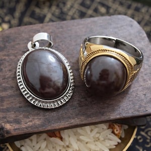 Powerful Protection Hebhab (هبهاب) & Healing Energy Healing Magical Munta Besi Spiritual Stone Pendant For Protection, Ward Off Evil, Khodam