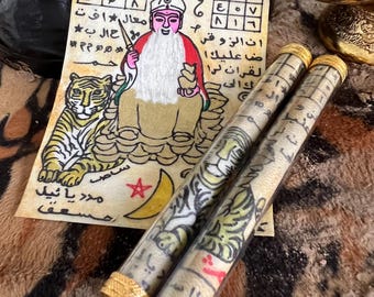 Tiger Guardian Earth Spirit Datuk Panglima Harimau Amulet, Wealth Protection Talisman, Spiritual Charm