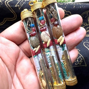 Extreme Wealth & Money Attraction 6-in-1 Amulet Takrut (5 Magical Mustika Pearls + Money Attraction Talisman) Wealth Luck Pearl Cobra Charm