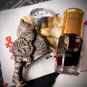 Magickal Career & Business Luck Mustika Charm Set/Kit : Semar Mesem, Wealth Ring, Wealth Oil Magical Set Combo Luck Bringing, Attraction