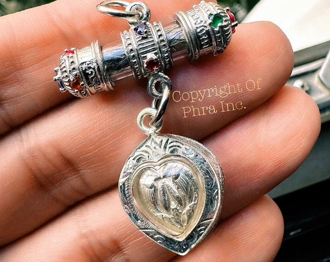 Thai Wealth Amulet Heart of Wealth for Success, Prosperity, and Protection