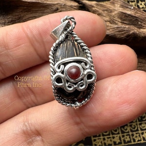Rare One Eyed Coconut Pearl Pendant Amulet + King Centipede Pearl (Rahu Talisman) Mustika Gemstone Mystical Jewelry for Luck and Fortune