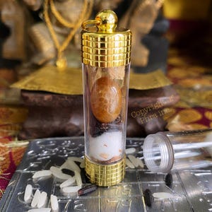 Mystical Rare Golden King Cobra Nagamani Mystic Stone - Snake Skin Pearl Amulet, Wealth Fetching, Money Luck, Gambling, Protection, Bless