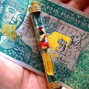 究極の金運＆富を引き寄せるお守りタクルト - 2in1コンボムカデパール＋金運引き寄せ「イブ・ドゥイット」イスラムのお守りタウィーズ