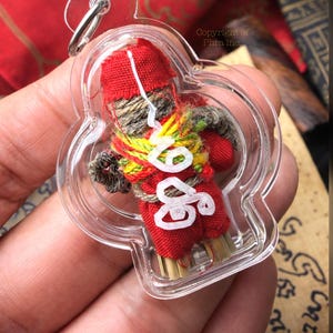 Äußerst wirkungsvolles Amulett zur Erfüllung von Wünschen, zum Schutz, für Reichtum und Glück – Hoon Payon Khmer Schutzamulett, hergestellt von einem Schamanen