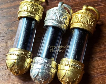 Most Powerful Protection & Avoid Harm Amulet, Protective - Takrut KASATORN by Kruba Noi - Bullet, Weapon, Avoid Physical Harm Thai Takrut