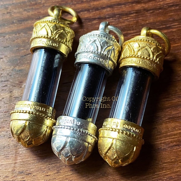 Most Powerful Protection & Avoid Harm Amulet, Protective - Takrut KASATORN by Kruba Noi - Bullet, Weapon, Avoid Physical Harm Thai Takrut