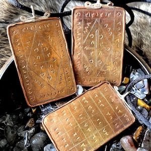 Powerful Solomonic Wealth Attraction Spell Talisman King Taweez Yantra Amulet Talisman for Luck, Fortune Health, Control Khodam Jinn Jewelry