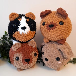 CUSTOM Crochet Puppy Plushie – Made to Match Your Pet!