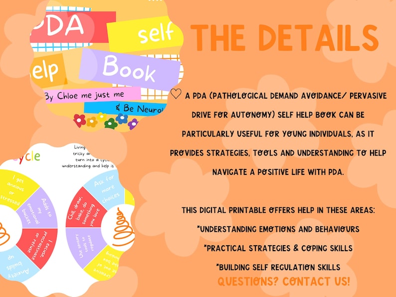 A pda pathological demand avoidance/pervasive drive for autonomy self help book can be particularly useful for young individuals. as it provides strategies, tools and understanding to help navigate a positive life with pda