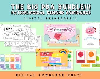 PDA Support Bundle – Neuro-Affirming Printable Resources, Digital Download for Neurodivergent Kids & Teens, pathological demand avoidance