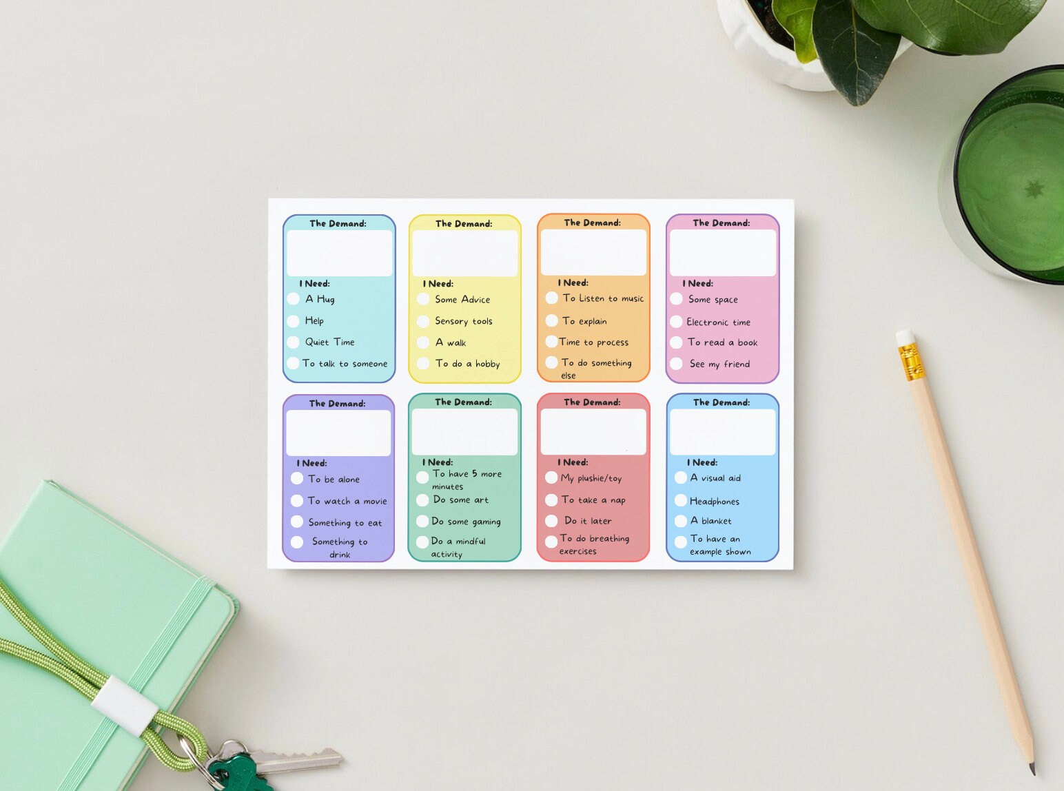 Autism/ PDA / Anxiety Demand Cards Emotional Regulation Etsy Australia