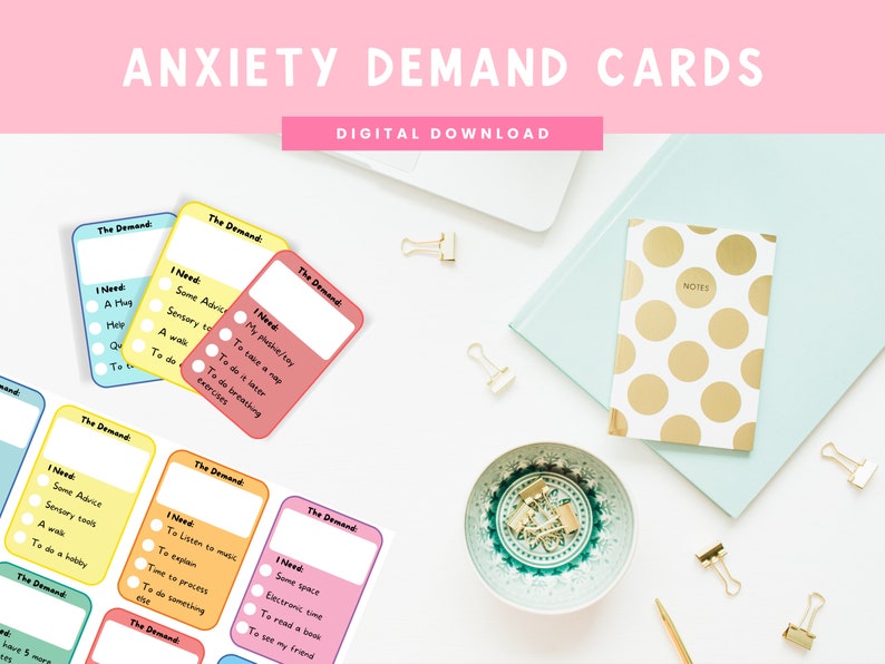 Autism/ PDA / Anxiety Demand Cards, Emotional Regulation, Anxiety Tools