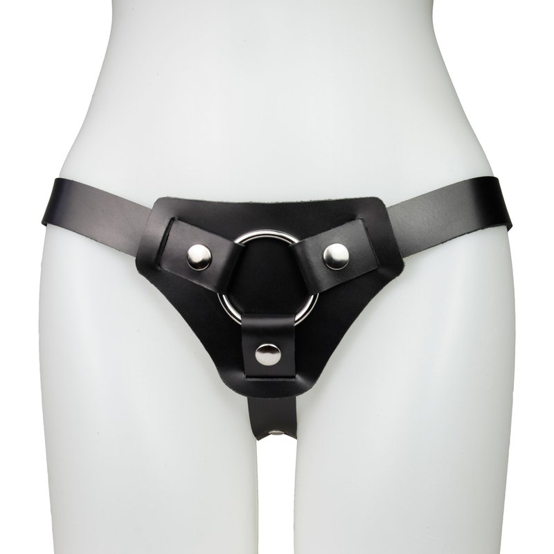 Diki Rechargeable Vibrating Dildo With Harness - Just Black