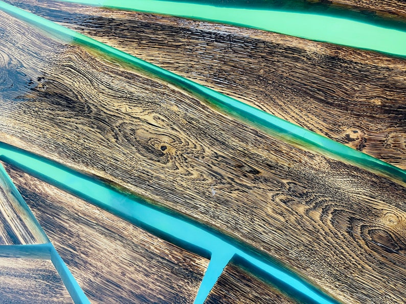 Handmade Epoxy Art Resin Oak Table Epoxy Resin Dining Oak Etsy UK