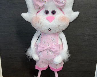 Whiskers & Twitch Easter Bunny Standing Wreath Attachment (Twitch)