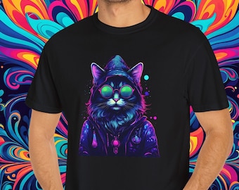 Camiseta de gato psicodélico: Weirdcore psicodélico, ropa alternativa
