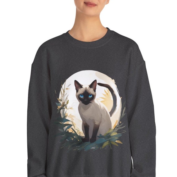 Siamese cat sweatshirt hotsell