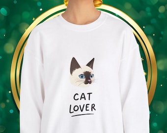 Siamese Cat Sweatshirt: Cat Mom Gift, Pet Parent Humor