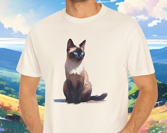 Siamese Cat T-Shirt: Garment-Dyed Comfort Colors Tee