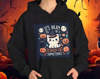 Halloween Cat Hoodie: Spooky Cat Lover Sweatshirt